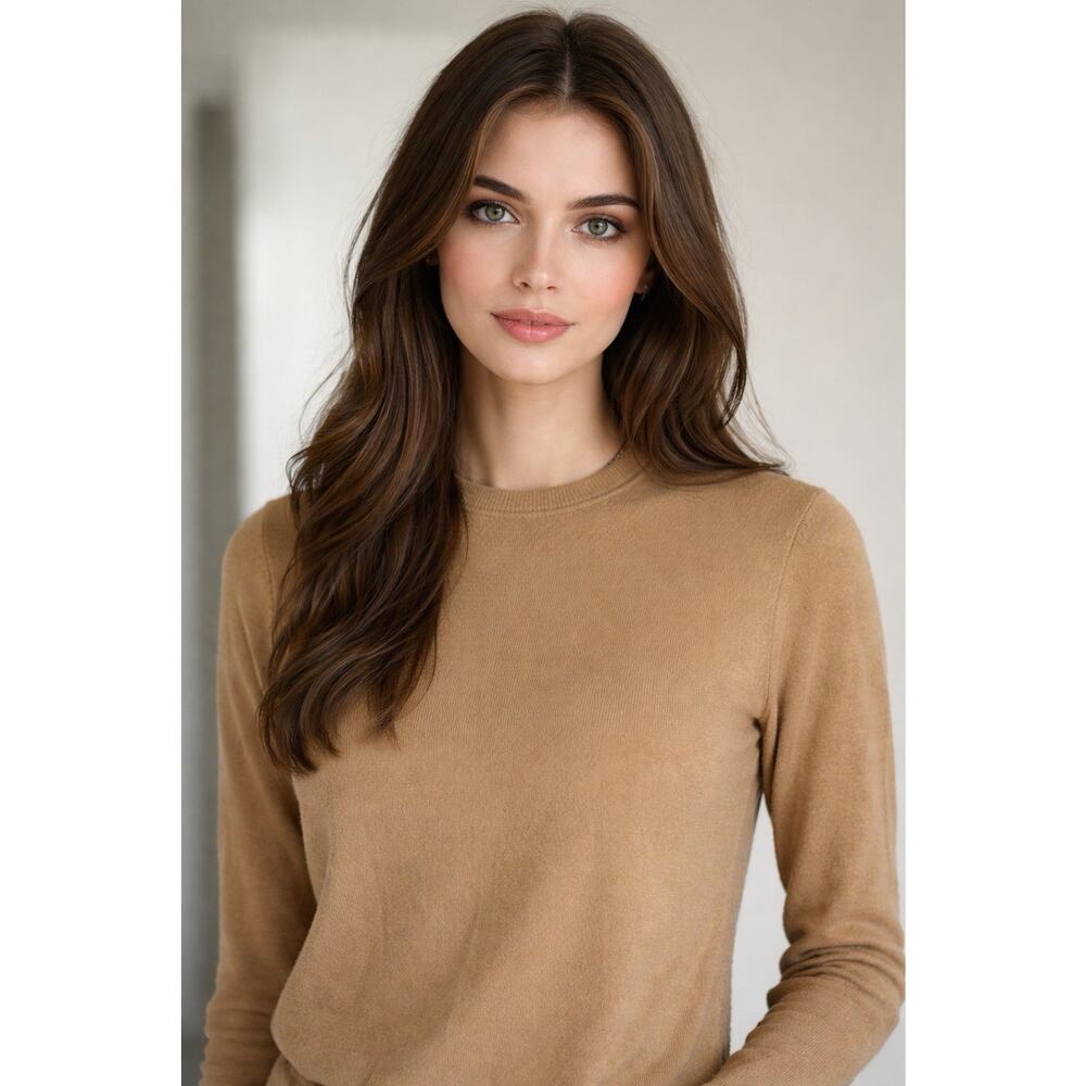 RAEY Cashmere Boyfriend Sweater Beige Tan X Small